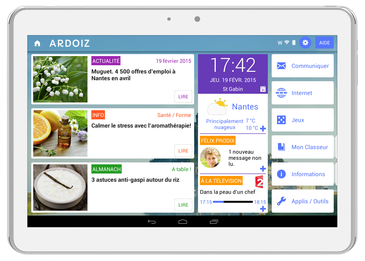 Tablette Ardoiz