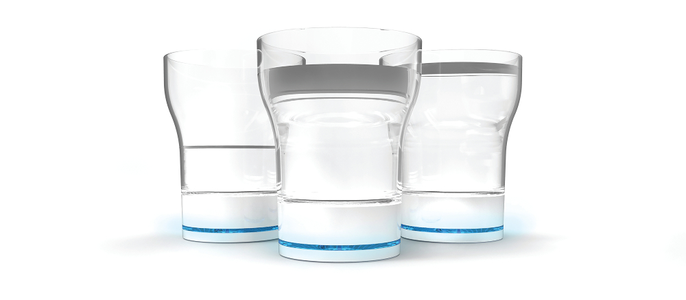 Le verre connecté Auxivia prévient la déshydratation